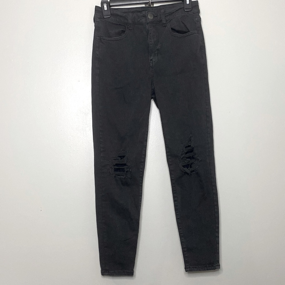 American Eagle Next Level Stretch High Rise Distressed Jegging Size 8 X-Short